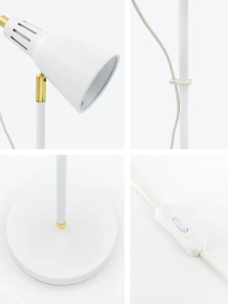 Торшер напольный с абажуром стальной