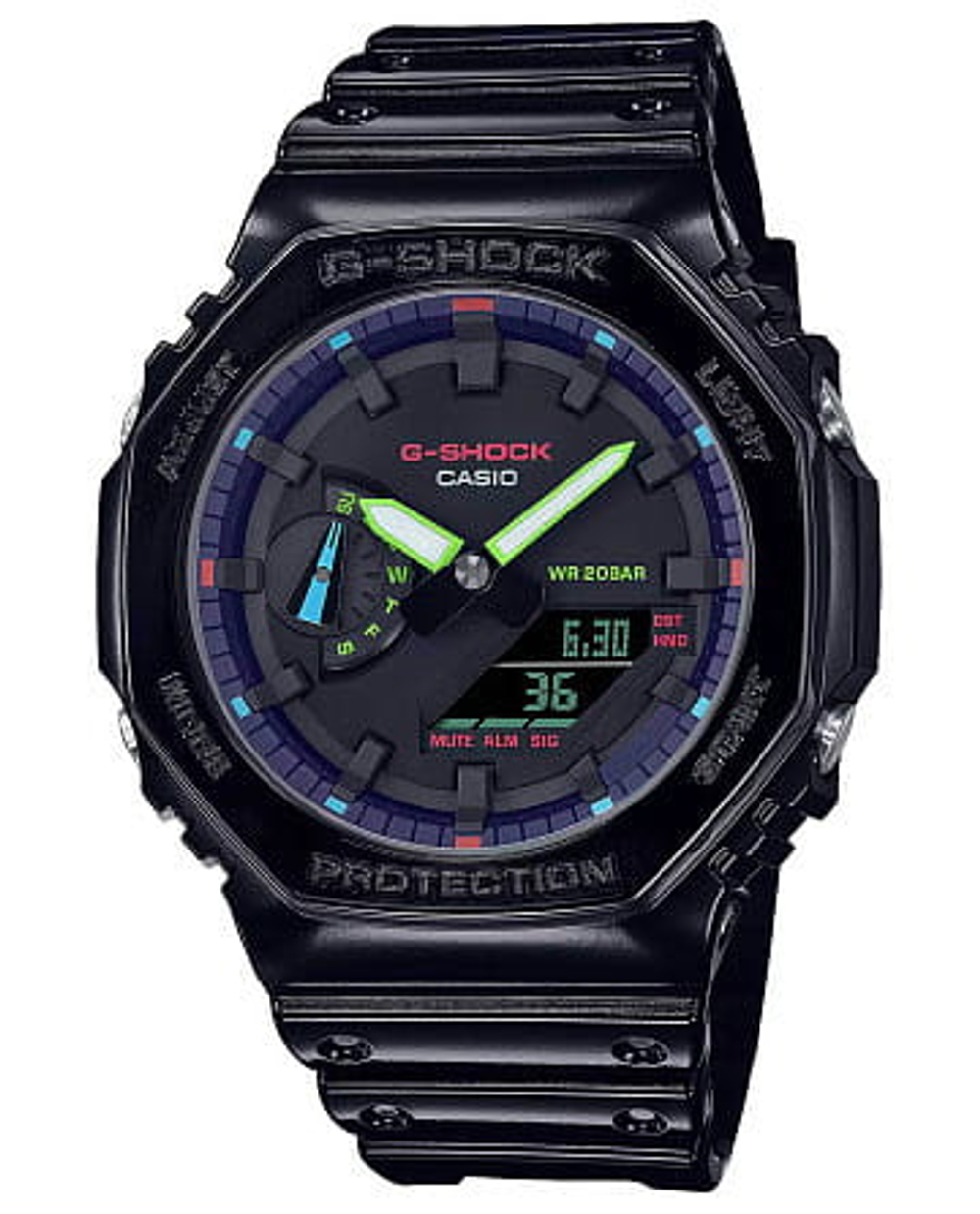 Часы Casio G-Shock GA-2100RGB-1ADR (GA-2100RGB-1A)