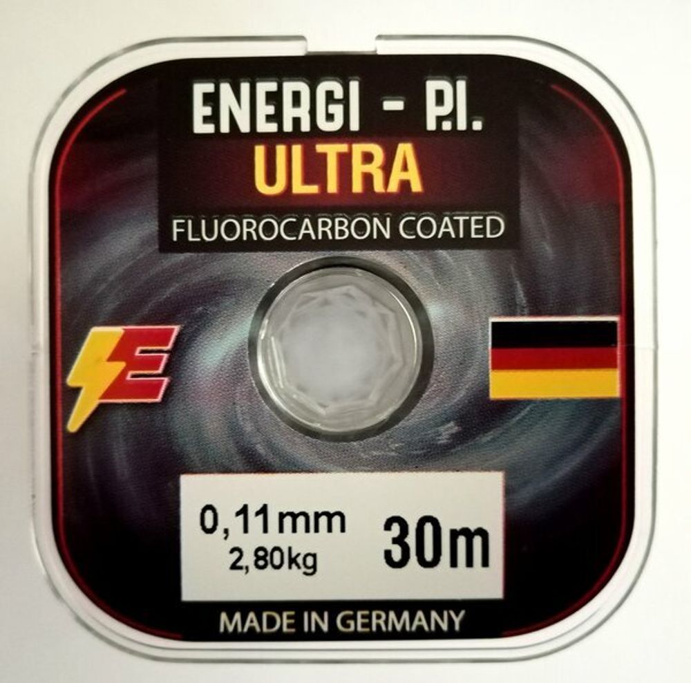 Леска Energi P.I.Fluorocarbon 100% Флюрокарбон 30m 0,11 mm