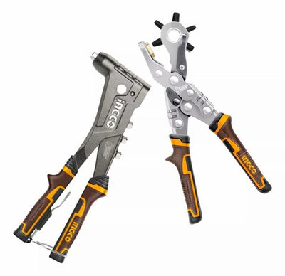 Набор степлер, заклепочник, дырокол SUPER INGCO HRSG0401 INDUSTRIAL