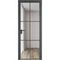 Алюминиевая дверь 3AG серая ночь остеклённая