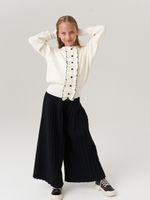 Кардиган школьный для девочки AT585 молочный