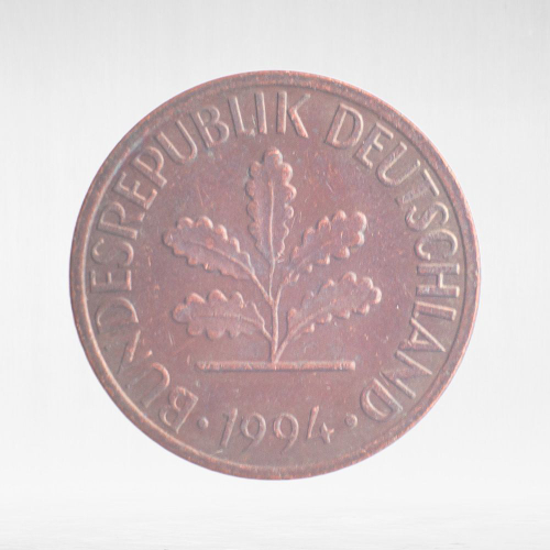 Germany, 1 Pfennig, 1994, (Stuttgart Mint - "F"), VF