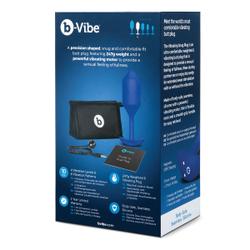 b-Vibe Vibrating Snug Plug 4 - Анальная пробка с вибрацией