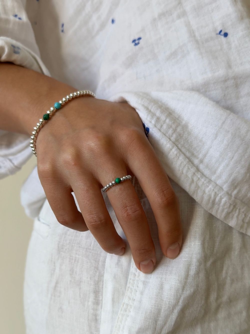 Браслет Basic green blue