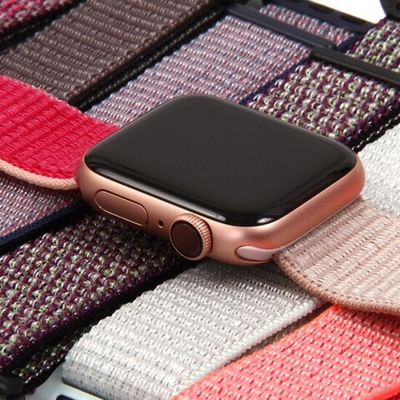 Нейлоновый ремешок для Apple Watch 38/40мм, 011802 Синий + голубой