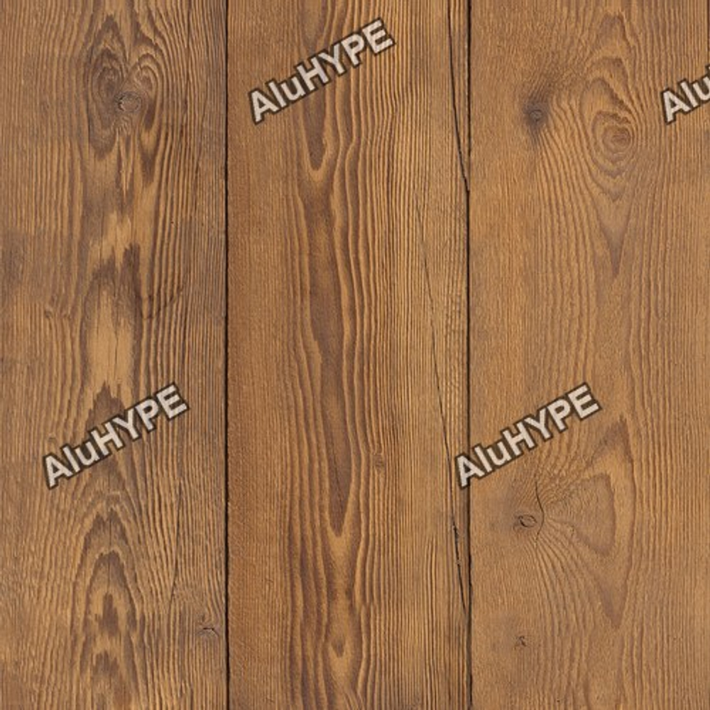 Алюминиевая композитная фасадная панель PlastCover 4/0,4 FR 1500×4000, цвет 985 Ясень Графит AluHype