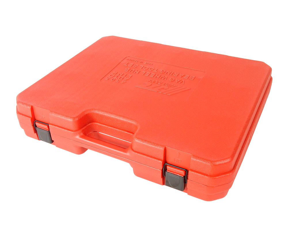 JTC-4305 - Набор инструментов для замены ступичных подшипников (VW AUDI) в кейсе JTC - 
Специально предназначен для монтажа / демонтажа ступичного подшипника передней подвески.
Применение инструмента Фольксваген (Volkswagen) Lupo, Polo, T5 Touareg, Шкода (Skoda), Сеат (Seat): 
- &oslash;62 мм.: Фольксваген (Volkswagen) Lupo, Ауди (Audi) A2 1.21
- &oslash;66 мм.: Фольксваген (Volkswagen) Polo, Шкода (Skoda) Fabia
- &oslash;72 мм.: Фольксваген (Volkswagen) Polo, Шкода (Skoda) Fabia
- &oslash;85 мм.: Фольксваген (Volkswagen) T5 / VW Touareg / Multivan.
Особенность использования: замена ступичного подшипника происходит прямо на автомобиле, не снимая рычагов, исключает повреждение подшипника при его монтаже.
Приспособление подходит для использования на автомобилях с подшипником 62, 66, 72, 85 мм.
Упаковка: прочный переносной кейс.
Габаритные размеры: 560/490/130 мм. (Д/Ш/В)
Вес: 210 гр.


ПОДРОБНАЯ ВИДЕОИНСТРУКЦИЯ