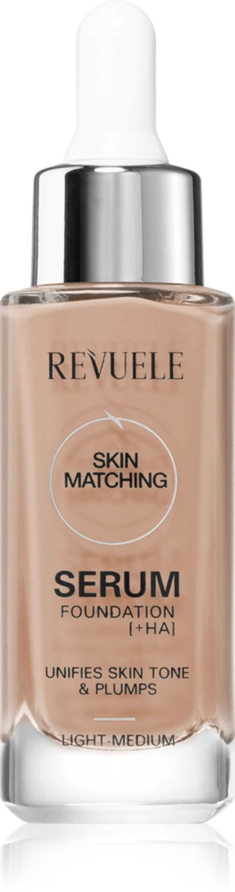 Revuele Serum Foundation [+HA] - Подкладка для увлажнения и выравнивания тона кожи оттенок Light-Medium, 30 ml