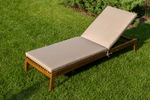Шезлонг из акации Joygarden МОНА, Natural Teak, бежевый