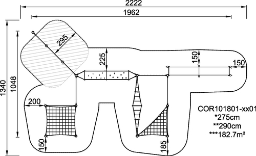 Комбинация для лазанья с альпинистской стенкой 1500 + 2500