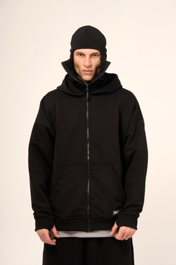 Худи KUL'TURA "MASK ZIP" Черный