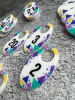 Номерки для гардероба 4х7 см