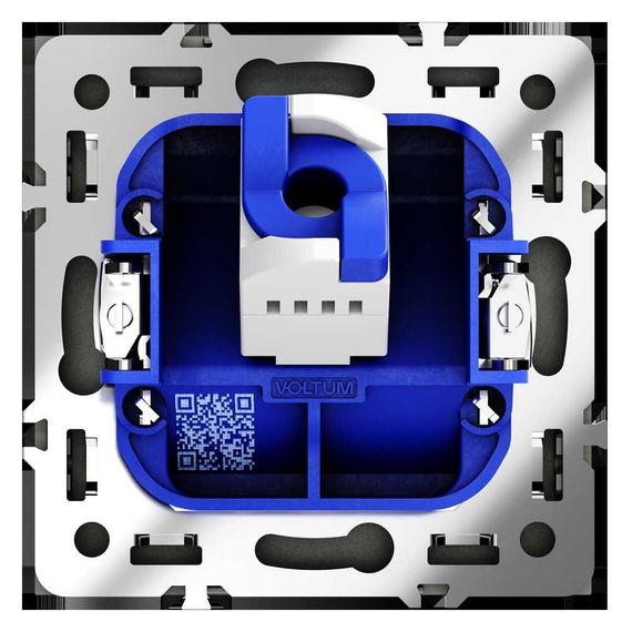 Розетка компьютерная встраиваемая Voltum S70 RJ45 кат.6, (графит) VLS060107