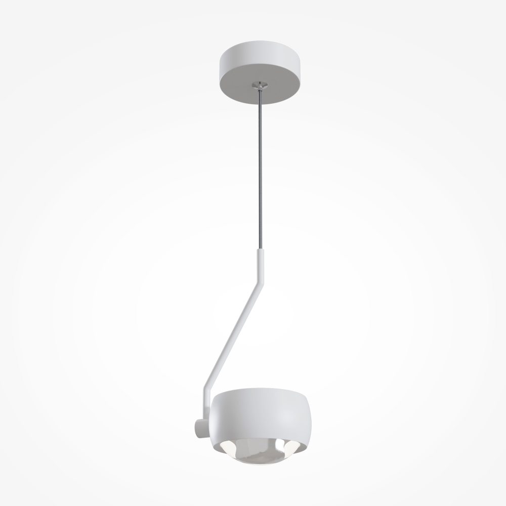 Подвесной светодиодный светильник Maytoni Lens MOD072PL-L8W3K белый