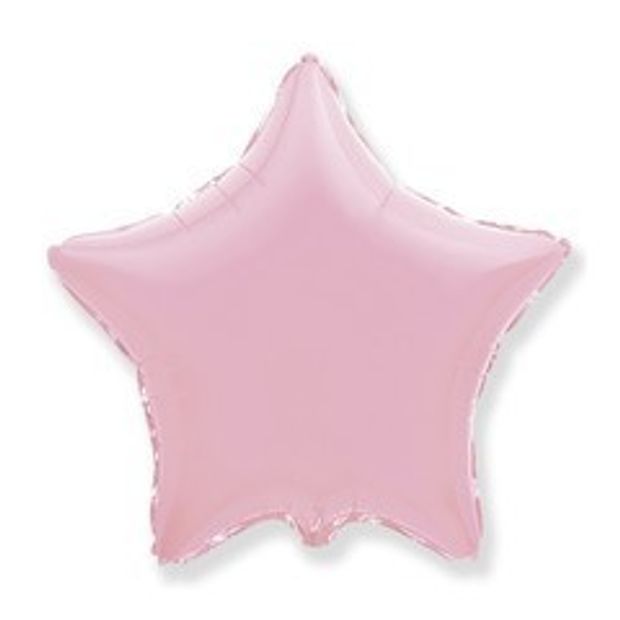 G Шар звезда (18" / 46 см) Пастель Matte Pink (матовый розовый) (БГ-15)