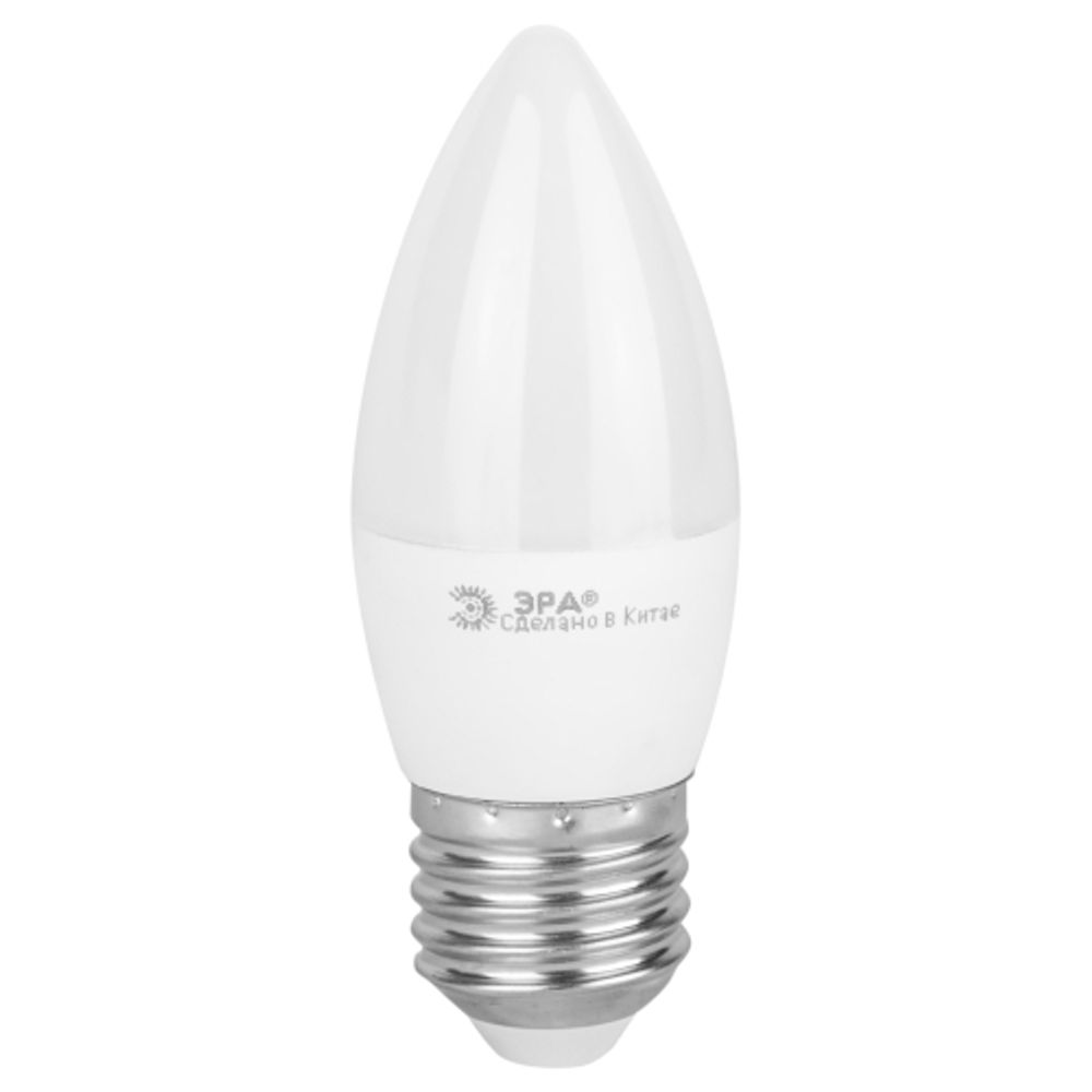 Лампа светодиодная ЭРА RED LINE LED B35-10W-865-E27 R 10Вт свеча холодный дневной свет Е27 | Лампы cветодиодные Свеча (B/C)