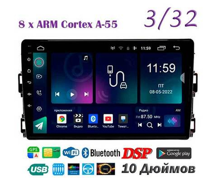 Topway TS18 3+32GB 8 ядер для Toyota Avensis 2009-2011