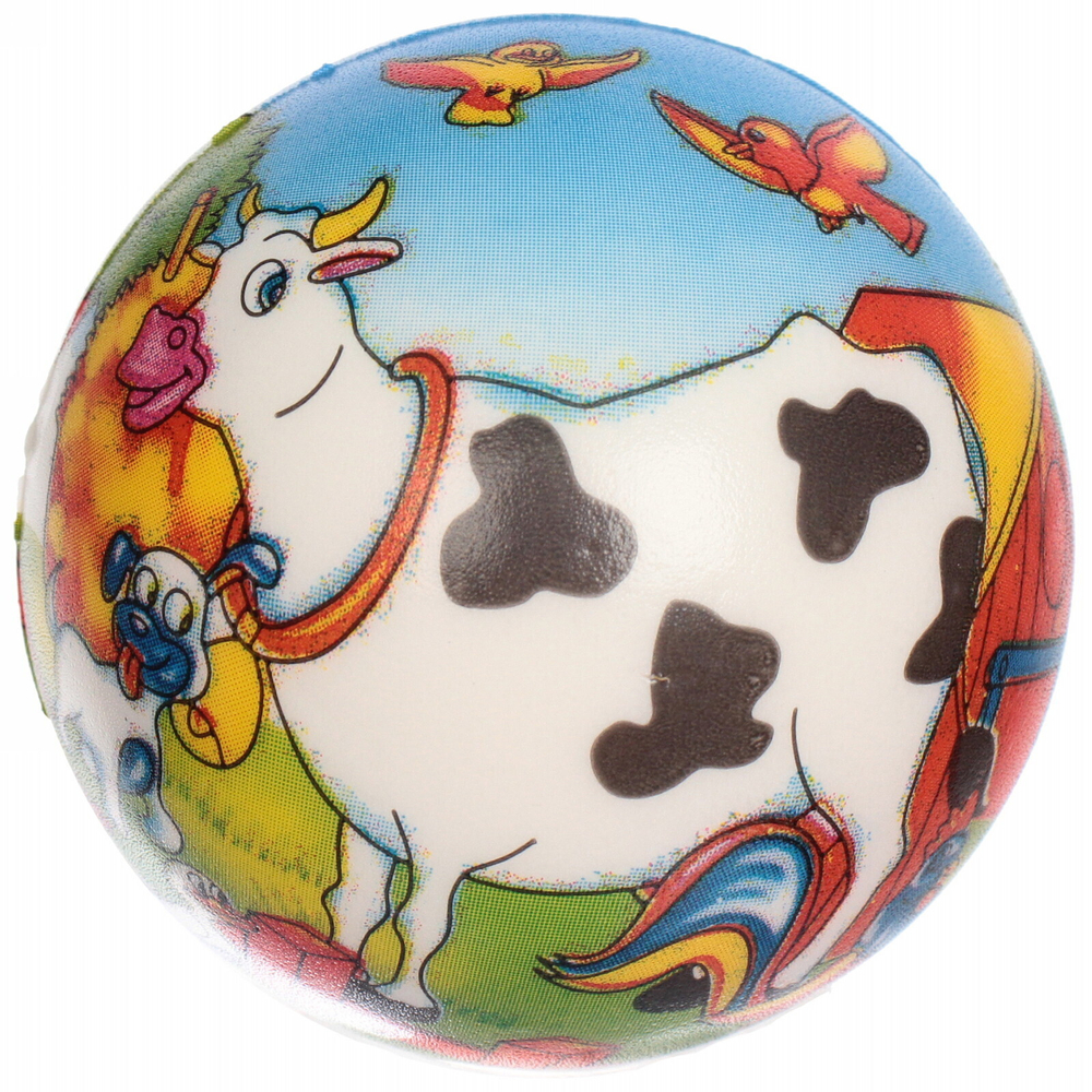 Мяч 7,6 см «Радостное лето» (антистресс), микс СТИКЕР НА ВЛОЖЕНИЕ