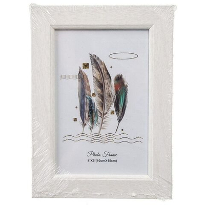 Фоторамка фото 10х15 см, бел, узкая, Y6-2425