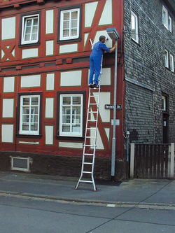 TELEVARIO Шарнирная телескопическая стремянка, 4х4 перекладины (122162)