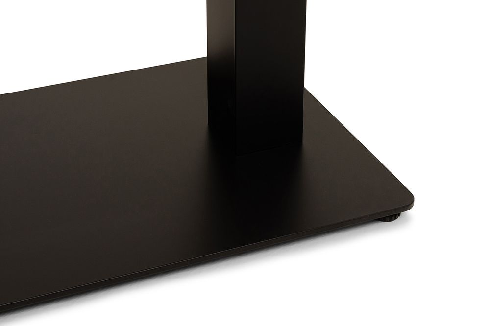 "Каффе" стол из HPL 110х70см, цвет "дуб", подстолье стальное двойное