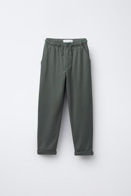 ZARA БРЮКИ COMFORT НА РЕЗИНКЕ, ХАКИ