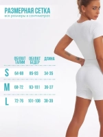 Велосипедки в рубчик короткие