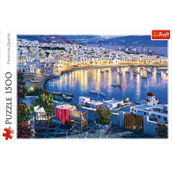Puzzle "1500" - Mykonos at sunset / Art Licensing