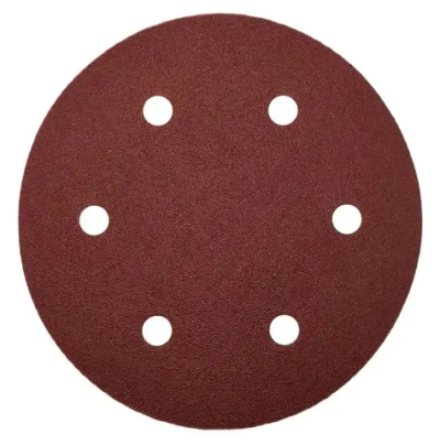 Шлифовальный круг D 225 мм на липучке 10 шт Р 80 6 отверстий
