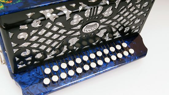 S51XL-A-BL Гармонь "Шуйская" 25х25-III, синяя, Шуйская гармонь