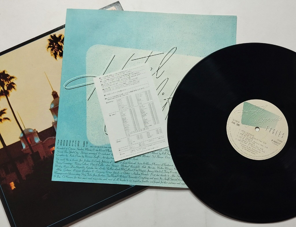 Винтажная виниловая пластинка LP Eagles Hotel California (Japan 1981) (No Obi) Life In The Fast Lane