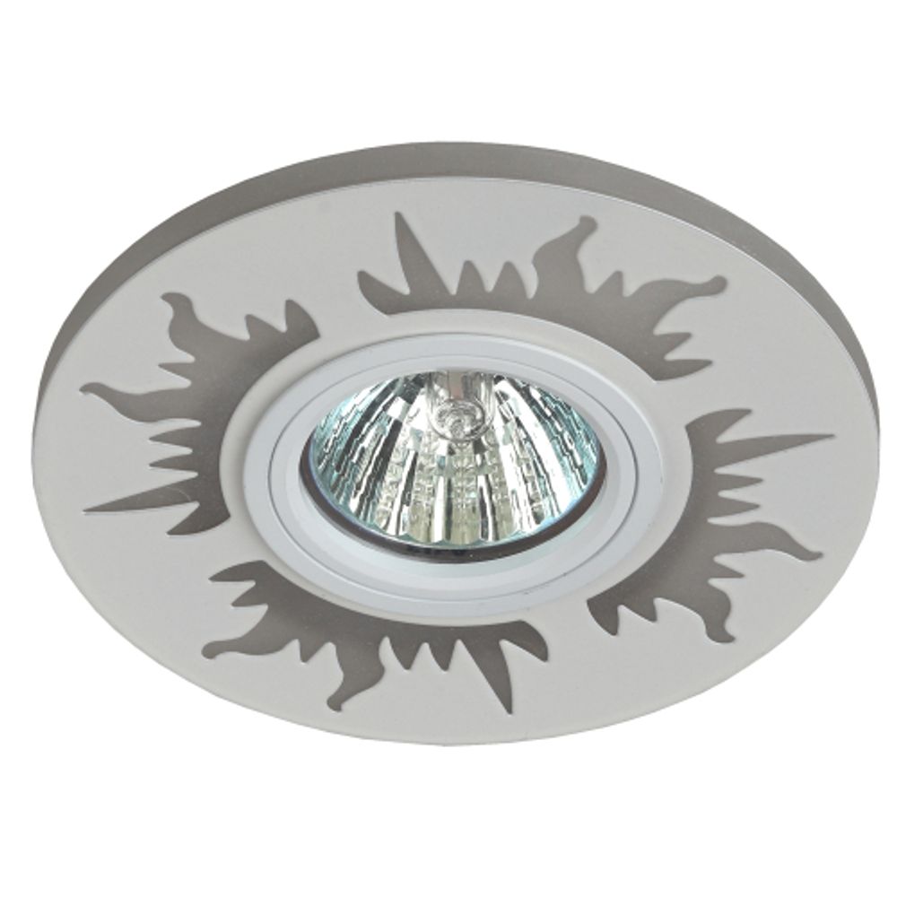 Светильник встраиваемый cо светодиодной подсветкой ЭРА DK LD30 WH /1 под лампу MR16 GU5.3 белый/белый | Встраиваемые LED светильники