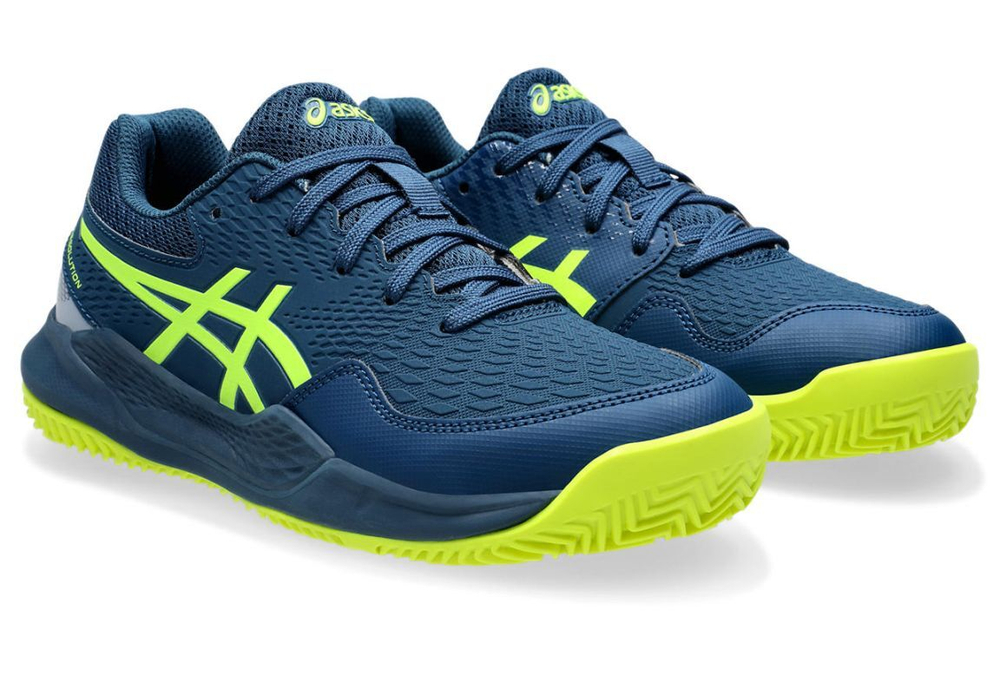 детские Кроссовки теннисные Asics Gel-Resolution 9 GS Clay - небесный