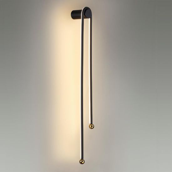 6633/18WL HIGHTECH ODL24 285 металл/черный/акрил Настенный светильник IP20 LED 18W 3000K 220V MEMFI