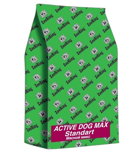 Zooring ( Зооринг) Active Dog Max Standart Мясной микс 20кг