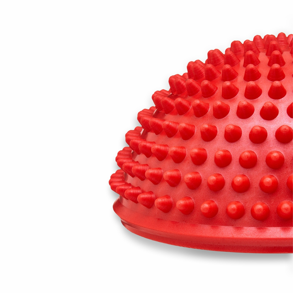 Полусфера массажно-балансировочная (набор 2 шт) красный