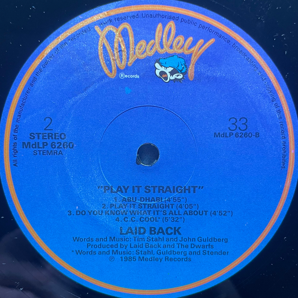 Laid Back - Play It Straight (Голландия 1985г.)