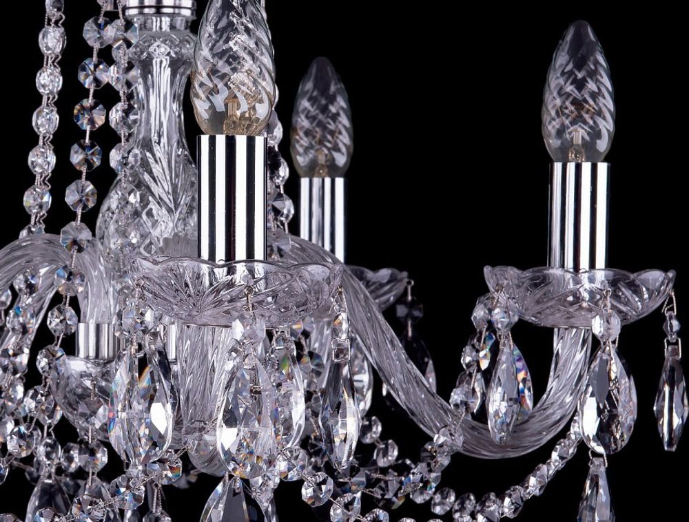 Подвесная люстра Bohemia Ivele Crystal 1402 1402/5/160/Ni