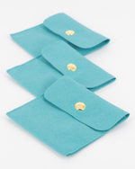 Мешочек плоский 80×80 мм упаковка для аксессуаров с кнопкой