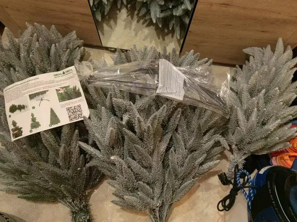 Заснеженная елка «Скандинавия» (Литая хвоя) от 1.8 до 2.1 м