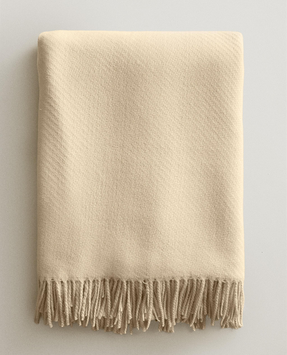Zara Home плед из полиэстера, экрю, 140x190 см · 3367/004
