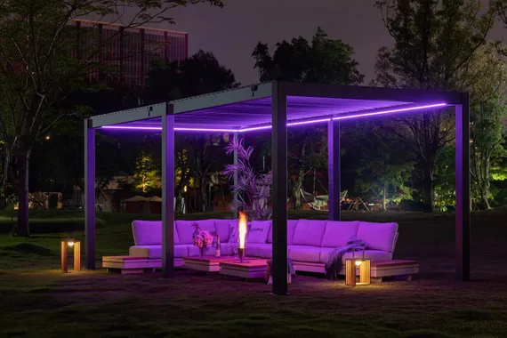 Пергола биоклиматическая Astrol Pergola для террасы 3х6 м