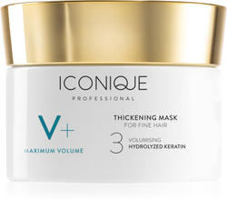 ICONIQUE Professional V+ Maximum volume Thickening mask - интенсивная маска, придающая объем тонким волосам /   200  ml  / GTIN 8059300536292