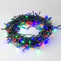 ULD-S3000-300-DGA MULTI IP20 Гирлянда светодиодная. 30м. 300 светодиодов. Разноцветный свет. Провод зеленый. ТМ Uniel