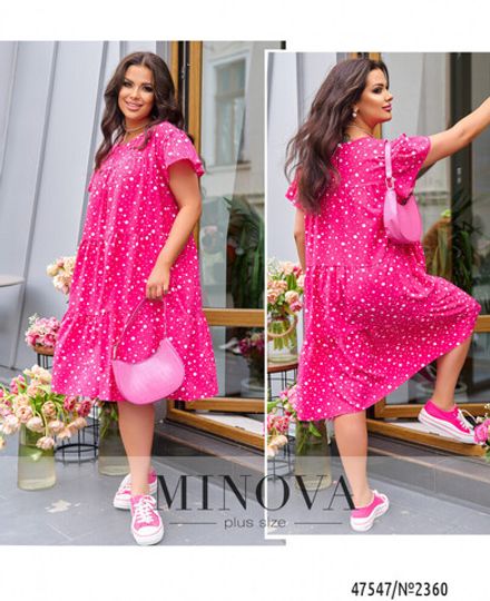 Платье 2360-малиновый Minova Фото 1