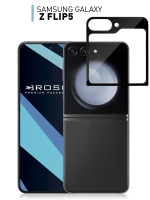 Защитное стекло на заднюю панель ROSCO для Samsung Galaxy Z Flip5 (арт.SS-ZFLIP5-GLASS-BACK-BLACK )