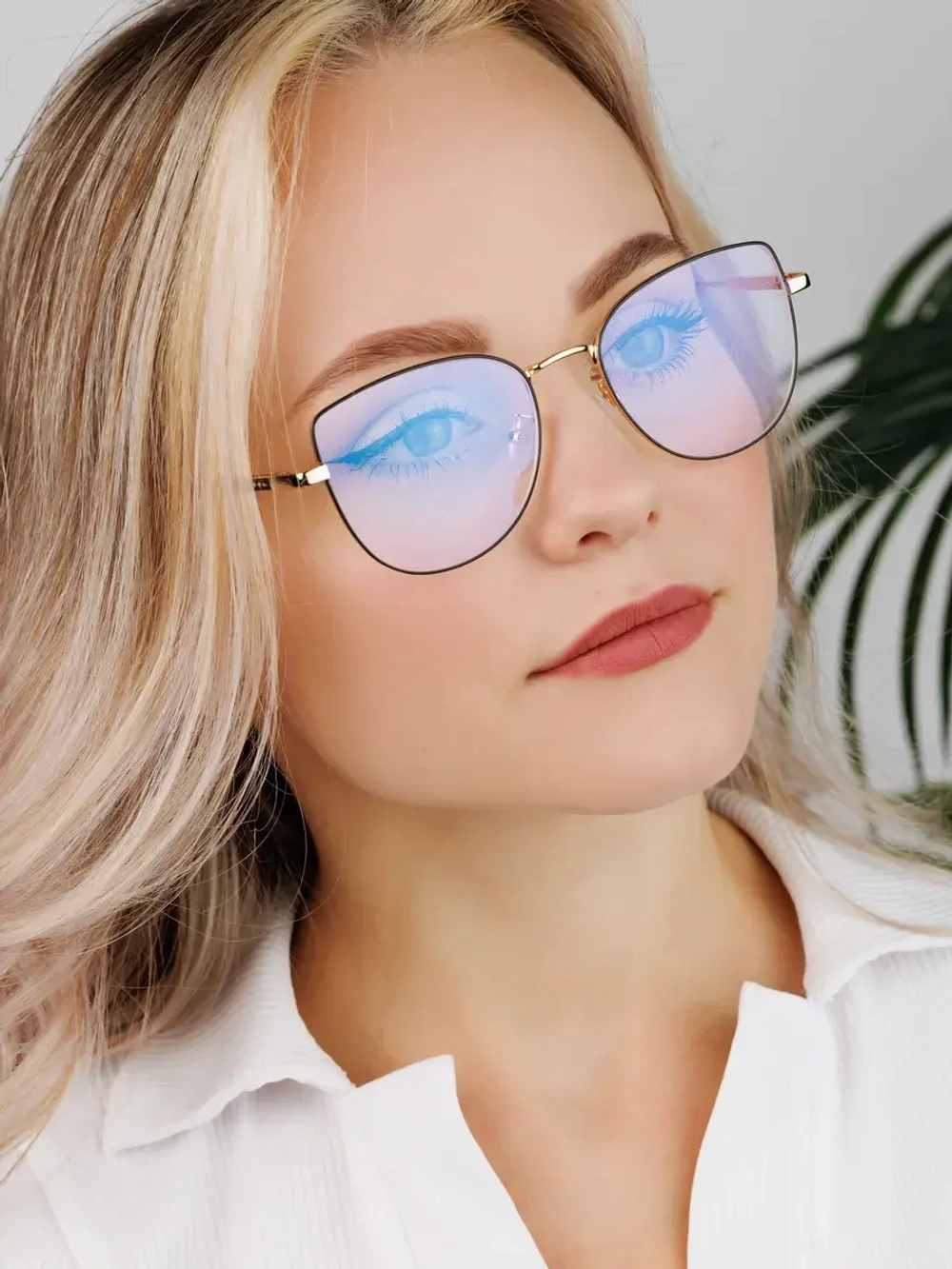 Очки для компьютера имиджевые защитные прозрачные нулевки