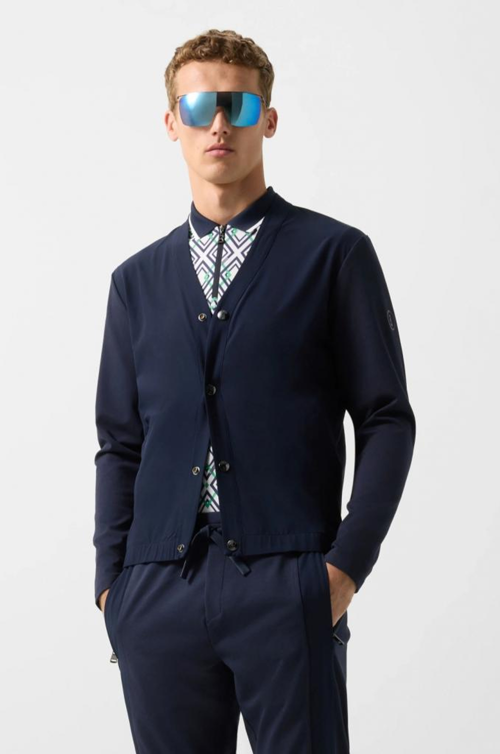 Кардиган BOGNER GOLF DARIO в синем цвете