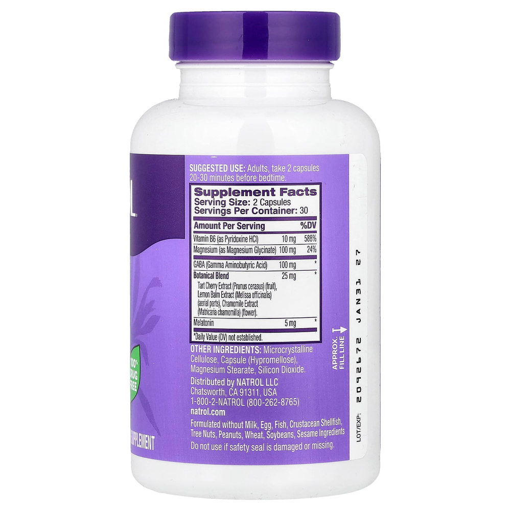 Natrol, Sleep & Restore, 60 капсул